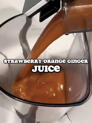Strawberry Orange Ginger Juice ✨ #juicing #juicerecipe 