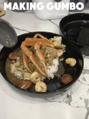 my first time making gumbo ✨ #gumbo 